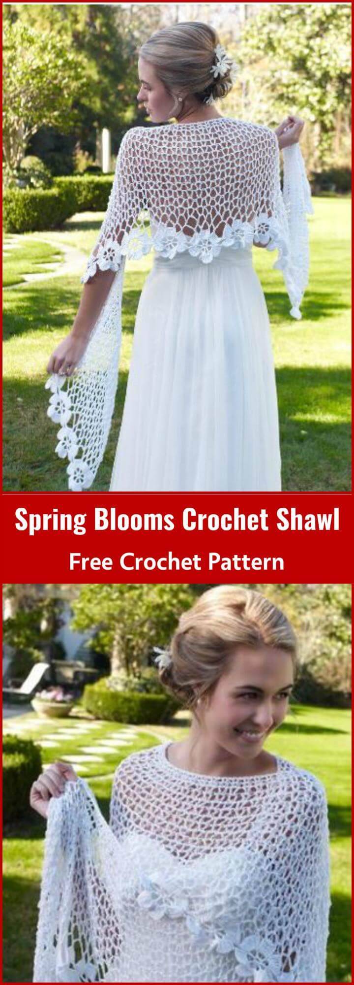 Spring Blooms Crochet Shawl Free Crochet Pattern